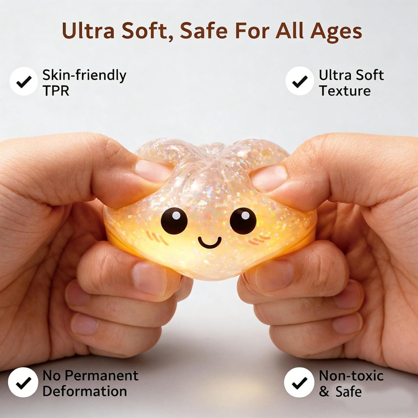 Glitter dumplings - funny meme toy